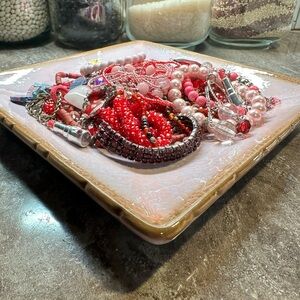 Really fun Valentine’s Day themed pink plate mystery bundle